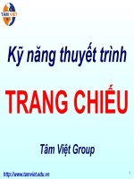 Chuẩn bị trang chiếu