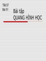 Bài tập Quang Hình Học