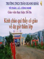 Tiết 59: Sự phân tích ánh sáng trắng