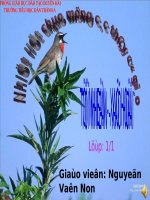 nhan biet thuc vat dong vat