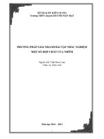 sáng kiến kinh nghiệm phương pháp giải nhanh bài tập trắc nghiệm một số hợp chất của nhôm