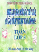 TOÁN: ÔN TẬP VỀ ĐO THỂ TÍCH