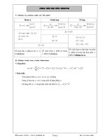 Nhị thức Newton ôn thi đại học