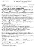 thi thử đại học hóa học 2014 có đáp án