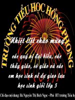 RUNG CHUÔNG VÀNG LỚP 5 - HỒNG PHONG - NINH GIANG