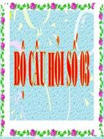 Bộ câu hỏi thi ATGT số 3