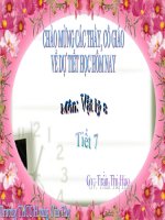 Tiết 7 Vật lý 8