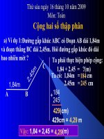 TOÁN 5 CỘNG 2 SỐ THẬP PHÂN