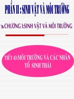 môi trường và nhân tố sinh thái