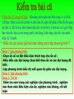 Luyen tap(T2)_  Tiêt 62 :giai bai toan bang cach lap phuong trinh(t1)