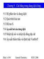 BAI11-cân bằng trong dd lỏng-4TIET.ppt