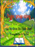 toán: phép cộng tuần 30