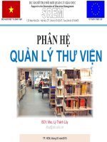Giới thiệu Phân hệ Quản lý Thư viện