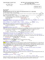 phân tích và giải chi tiết đề khối a 2014