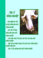 Địa lý Nông nghiệp