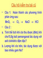 HCl - axit Clohidric