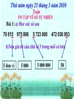 Ôn tập só t­u nhien- lop 5