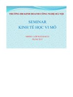 seminar kinh tế học vi mô