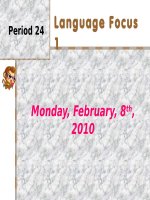 Language Focus 1 (English 7)