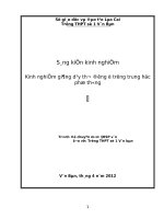 skkn kinh nghiệm giản dạy thơ đường ở trường thpt