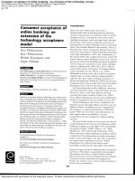 Consumer Acceptance of online banking: an extension of the technology acceptance model