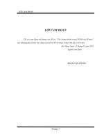 Luận văn điện tử viễn thông Ước lượng kênh trong OFDM của Wimax