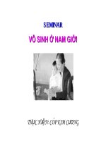 Sinh lý sinh sản: Vô sinh nam