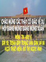 Bai 18: Trinh bay trang van ban va in