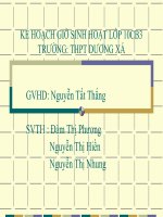 kế hoạch giáo dục học sinh cá biệt