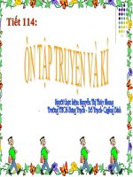 Tiết 114. Ôn tập truyện và kí