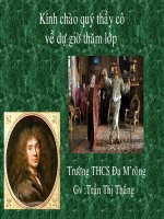 TIẾT 117,118 ÔNG GIUỐC ĐANH MẶC LỄ PHỤC