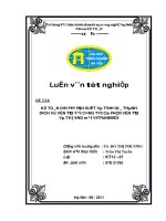 LUẬN VĂN KẾ TOÁN CHI PHÍ SẢN XUẤT VÀ TÍNH GIÁ THÀNH  DỊCH VỤ VẬN TẢI TẠI CÔNG TY CỔ PHẦN VẬN TẢI  VÀ THƯƠNG MẠI VITRANIMEX