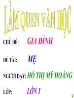 LQVH: Mẹ