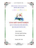 skkn quản lý chỉ đạo hoạt động bồi dưỡng học sinh giỏi thcs.