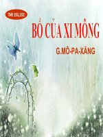 Tiết 151-152: Bố của Xi - mong