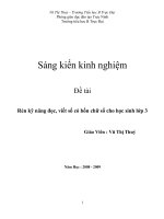 rèn kỹ năng đọc, viết số có bốn chữ số cho học sinh lớp 3
