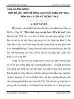 sáng kiến kinh nghiệm một số giải pháp để nâng cao chất lượng dạy học môn địa lý lớp 8 ở trường thcs