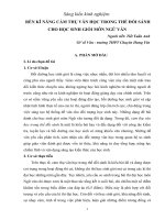 skkn èn kĩ năng cảm thụ văn học trong thế đối sánh cho học sinh giỏi môn ngữ văn