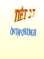 Tiết 27 Ôn tập chương II