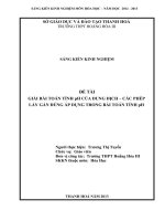 Giải bài toán tính ph của dung dịch   phép lấy gần đúng áp dụng trong bài toán tính ph