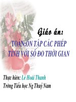 on tap cac phep tinh voi so do thoi gian
