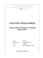 skkn nâng cao hiệu quả công tác văn phòng ở trường thpt cao ba quat