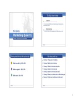 bài giảng marketing quản trị - chương 1 tổng quan về marketing