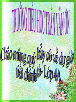 BÀI GIẢNG LỚP4 TIẾNG VIỆT CHÍNH TẢ