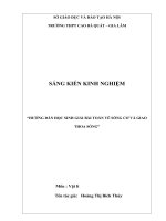 skkn hướng dẫn học sinh giải bài toán về sóng cơ và giao thoa sóng