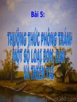 THƯỜNG THỨC PHÒNG CHỐNG BOM ĐẠN VÀ THIÊN TAI