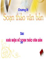 Bài 14 - Khái niệm về soạn thảo văn bản
