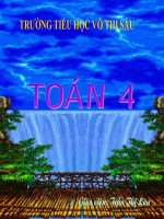 Ôn tập về đại lượng -Toán lớp 4