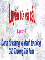 Bài giảng Lớp 4 Tiếng việt