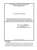 skkn  để nâng cao hiệu quả bồi dượng học sinh giỏi tỉnh lớp 12 môn ngữ văn